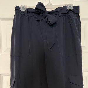 Comfortable dressy Banana Republic joggers-navy Small